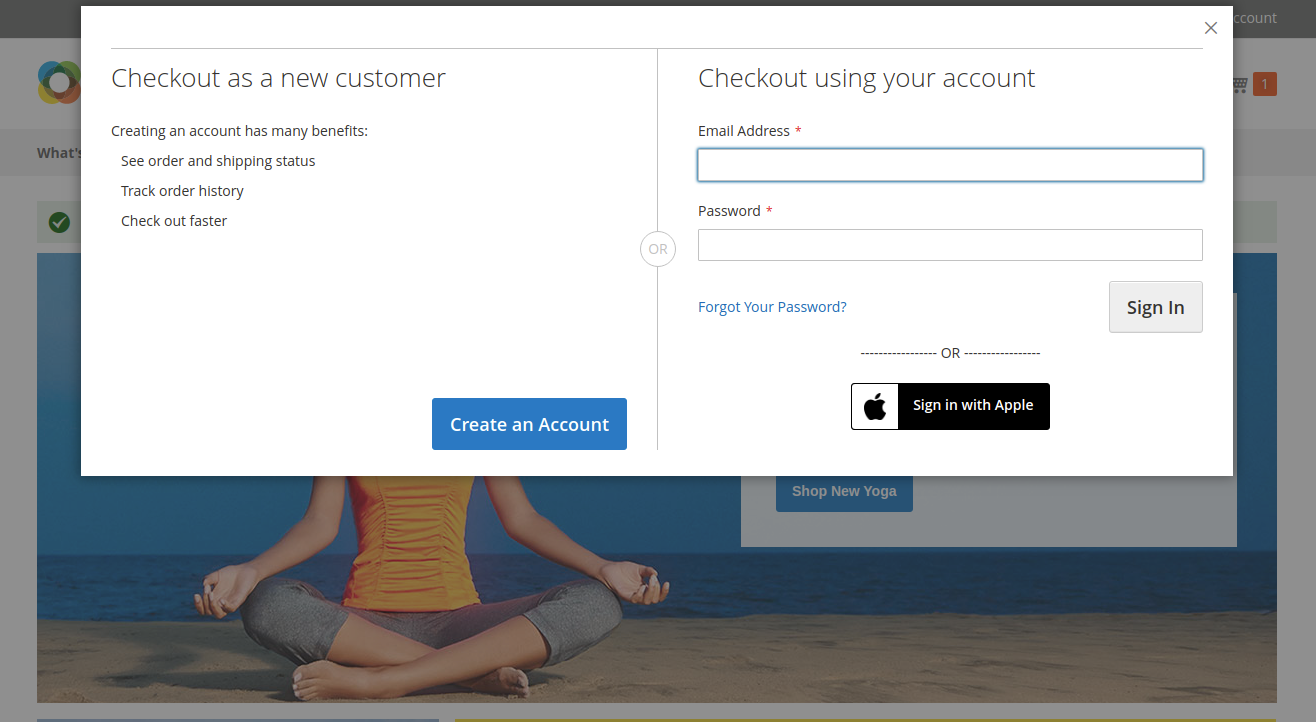 Guest Checkout with Apple SignIn