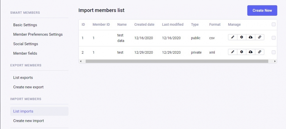 Import members list