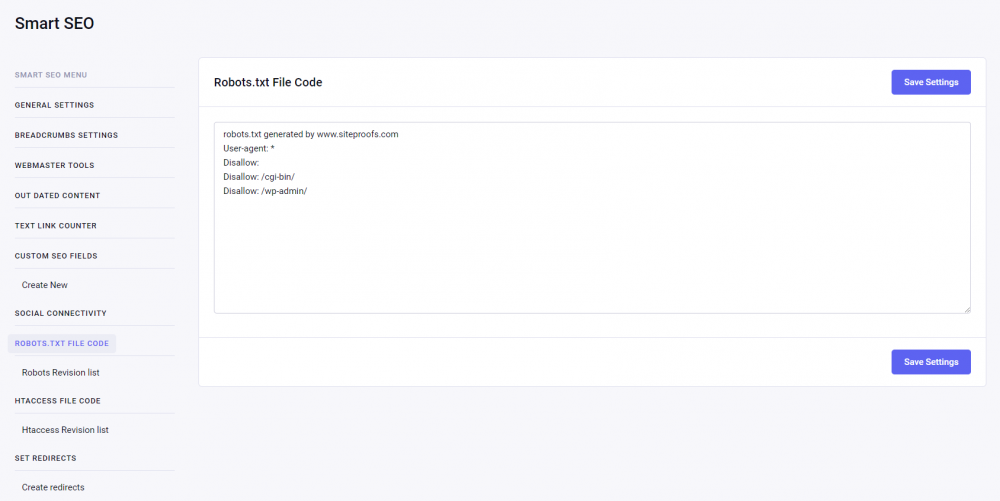 Robot Text Smart SEO